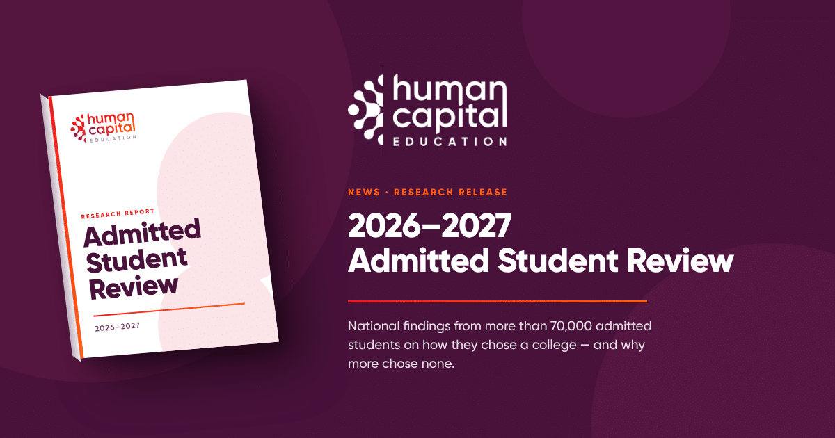 The Admitted Student Review reports on student behavior and trends